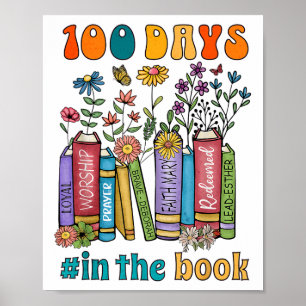 Poster 100 Dias Nos Livros A Escola De Vida Do Professor