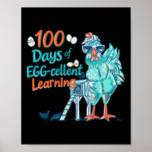 Poster 100 Dias Ovo-stra Professor Mais Inteligente Crian