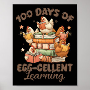 Poster 100 Dias Professor Egg-stra Mais Inteligente Crian