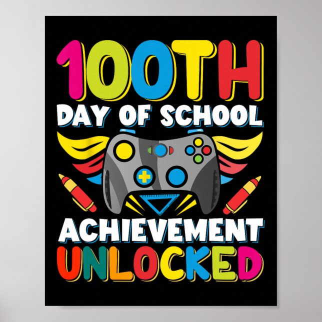 Poster 100 Dias Professora Jovens Jovens Jovens Costume 1 (Frente)