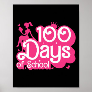 Poster 100 Dias Rosa De Professora Do 100º Dia Sch