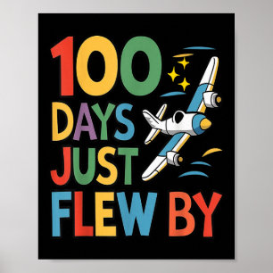 Poster 100 Dias Voados Por Avião 100 Dias De