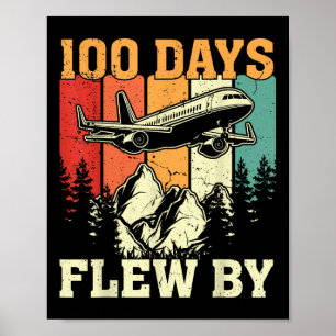 Poster 100 Dias Voados Por Avião 100 Dias De