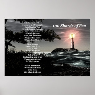 Pôster 100 estilhaços da caneta