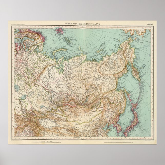 Pôster 10304 Rússia asiática (Frente)
