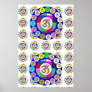 Poster 108 Canto : OM MANTRA OmMantra Padrão