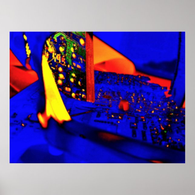 Poster 10^23 Azul Vermelho (Frente)