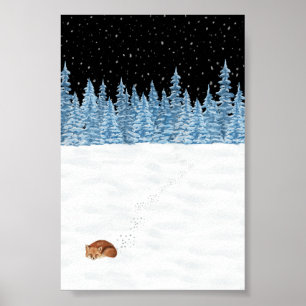 Poster (10,2 x 15,2 cm) - Cena de inverno