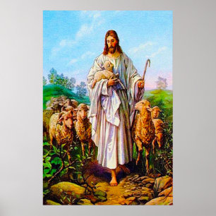 Pôster 10:7 de John - 21 eu sou o bom pastor