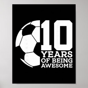 Poster 10 Anos Sendo Futebol Incrível 10º Aniversário _1 