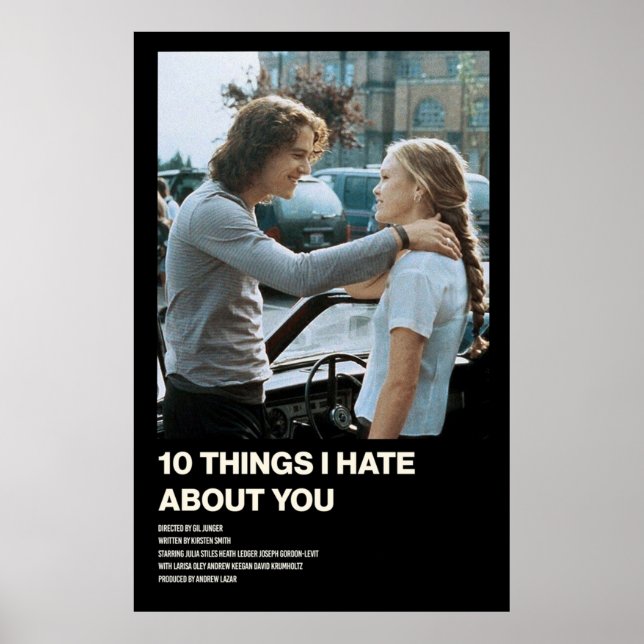 Poster 10 coisas que odeio por ti (Frente)