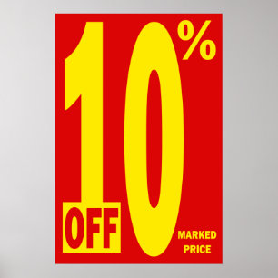 PÔSTER 10% DO PREÇO MARCADO