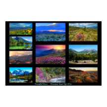 10 Landscape Photo Template & Text Gallery Black