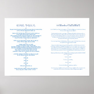 Pôster 10 mandamentos