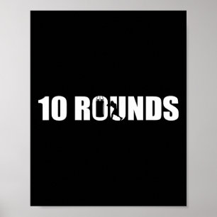 Poster 10 Rodadas - Amante do Boxe Ginásio Boxeador Kickb