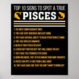 Poster 10 Sinais Superiores Para Identificar Uma Camisa T