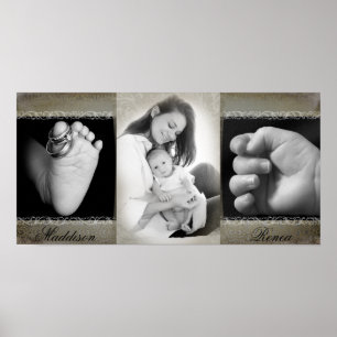 Poster 10" x20" 3 entalham a antiguidade do montagem da