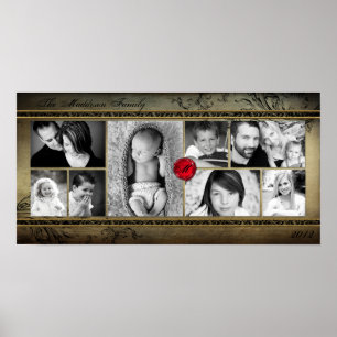 Poster 10" x20" 8 entalham o montagem Rejoioce da colagem