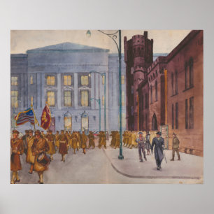 Poster 112º Engenheiros no arsenal de Cleveland - 1940