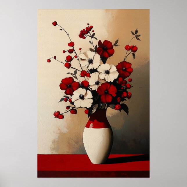 Poster 1132 Força E Calma De Um Minimalismo Floral - Hi (Frente)