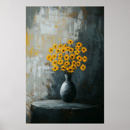 Poster 1135 Força E Calma De Um Minimalismo Floral - Hi