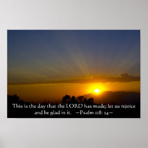 Pôster 118:24 do salmo