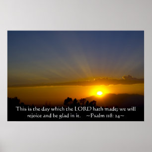 Poster 118:24 do salmo
