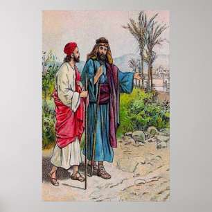 Pôster 11:19 dos atos - 26 Barnabas trazem Saul a Antioch