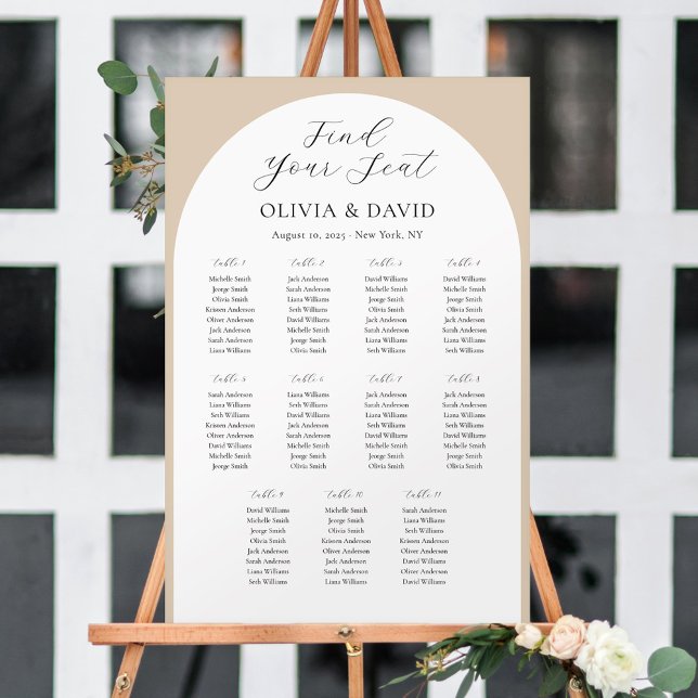 Poster 11 Arca bege do Mesa Encontre seu gráfico de assen (Criador carregado)