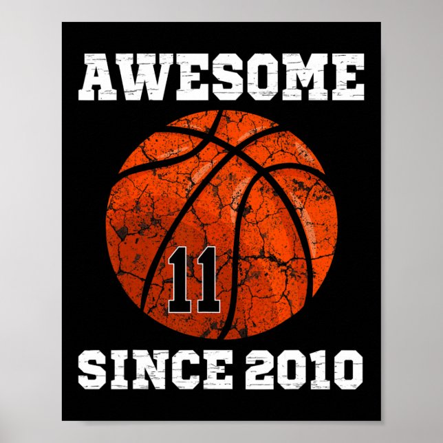 Poster 11 Birthday Basball Lover Gift 11 Anos V (Frente)
