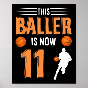 Poster 11 Birthday Bysketbyll - Este Byller Tem Agora 11