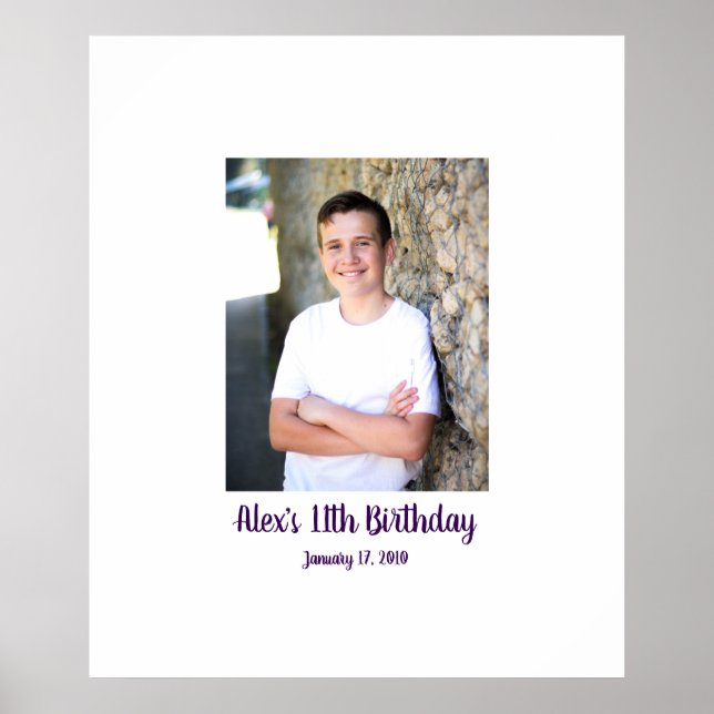 Poster 11 de 11.º aniversário Inscrição no Conselho 11 (Frente)