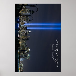 Poster 11 de setembro luzes memoráveis