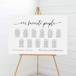 Poster 11 Mesa Nosso Plano De Gráfico De Assento Do Pesso