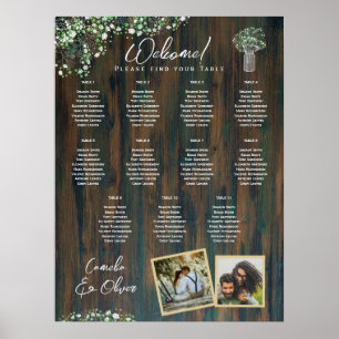 Poster 11 Mesa Rústica Madeira Gypsophila FOTO SENDO ENCA