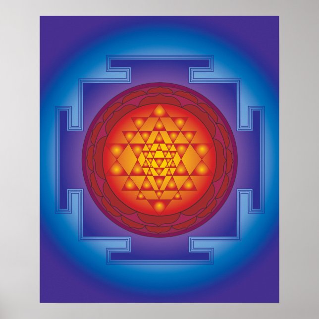 POSTER 11 SRI YANTRA FLAME (Frente)
