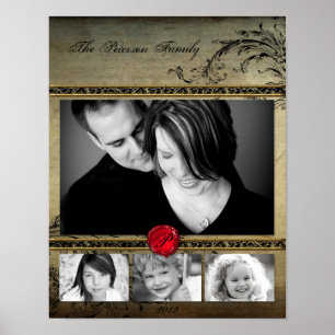 Pôster 11"x14" 4 Slot Family Collage Montage Rejoice