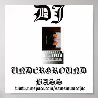 Poster 120262768973228, DJ, SUBGROUND BASS, www.my...