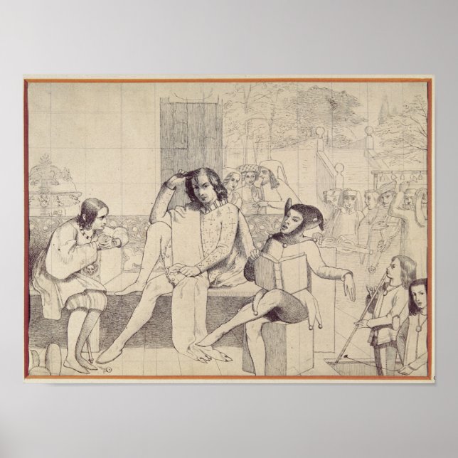 Pôster 12.a noite, c.1850 (Frente)