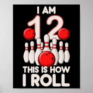 Poster 12 de Festa de Boliche de 12 Anos É como eu