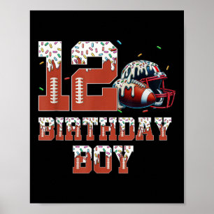 Poster 12 de Futebol - Festa de aniversário de Futebol -
