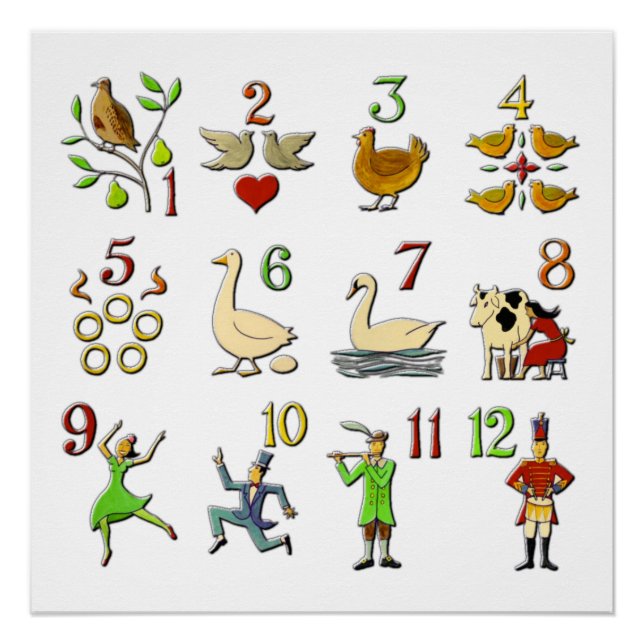 Pôster 12 dias de Natal (Frente)