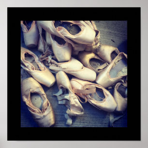 Poster 12" dos calçados de Pointe X12 "