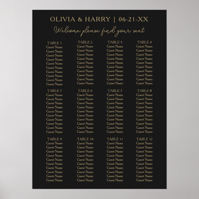 Poster 12 Gráfico Simples de Casamento Caseiro Minimalist (Frente)