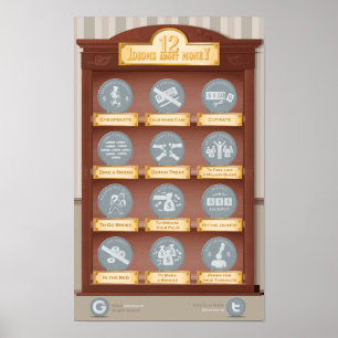 Pôster 12 idioma sobre o dinheiro