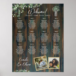 Poster 12 Mesa Rústica Madeira Gypsophila FOTO SENDO ENCA