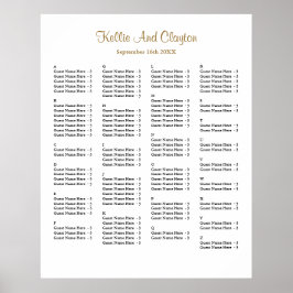 Poster 130 Gráfico simples de casamentos