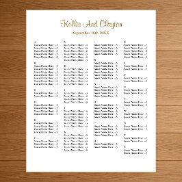 Poster 130 Gráfico simples de casamentos