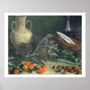 Poster 131-0059642 ainda vida com fruta e vegetais