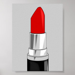 POSTER 13479 ESTILO DE BELEZA DO LIPSTICK VERMELHO
